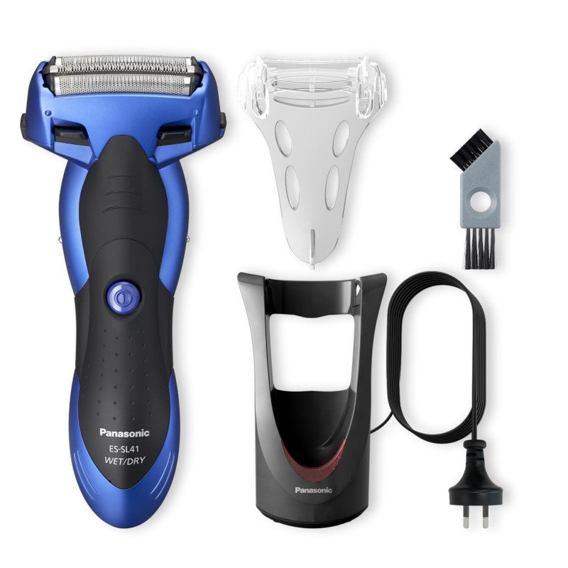 Panasonic 3-Blade Wet and Dry Rechargeable Shaver - Blue (ES-SL41-A541)