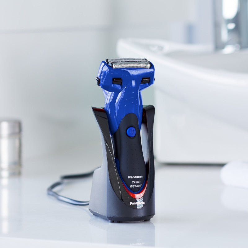 Panasonic 3-Blade Wet and Dry Rechargeable Shaver - Blue (ES-SL41-A541)
