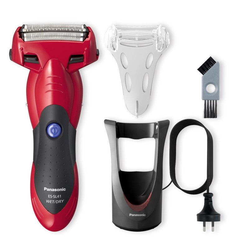 Panasonic 3-Blade Wet and Dry Rechargeable Shaver - Red (ES-SL41-R541)