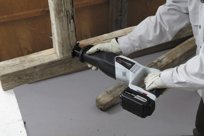 Panasonic 14.4V/18V Dual Voltage Cordless Reciprocating Saw - Skin (EY45A1X57)