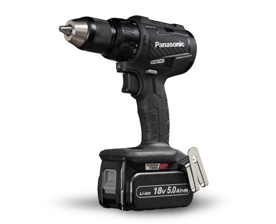 Panasonic 18V (5.0AH x 2) Dual Voltage Hammer Drill Driver Kit - Brushless (EY79A2LJ2G57)