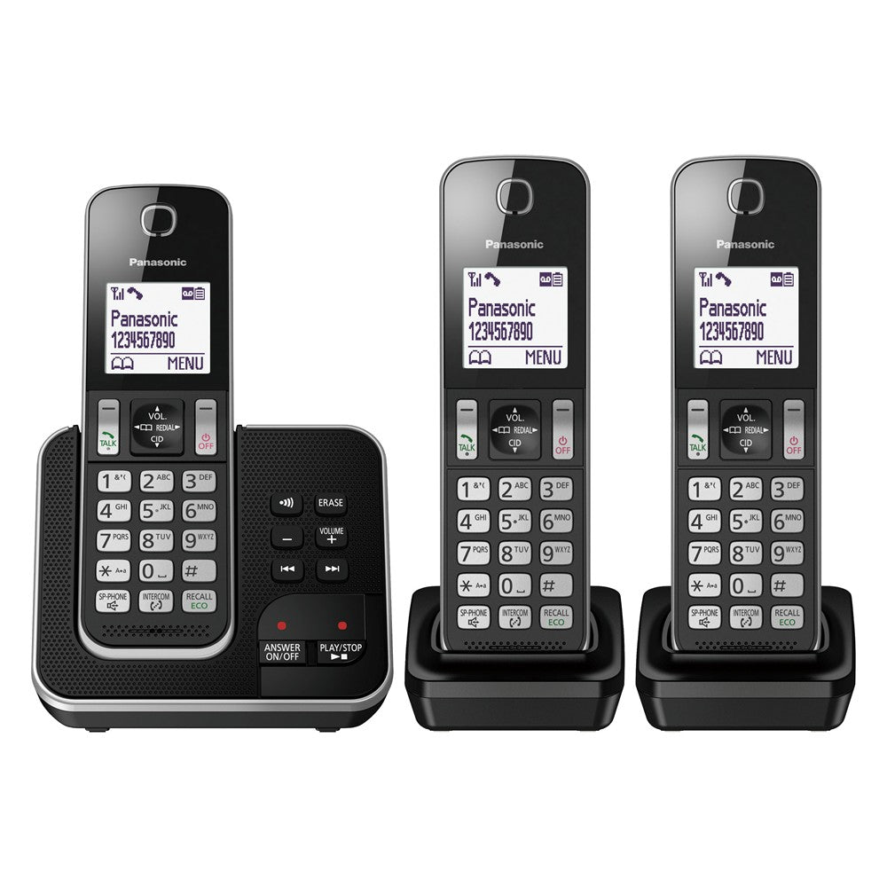 Panasonic Digital Cordless Phone and Answering System (KX-TGD323ALB)