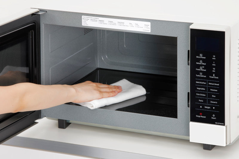Panasonic 27 litre Flatbed Microwave Oven - White (NN-SF564WQPQ)