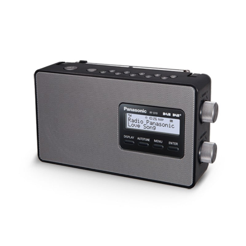 Panasonic Digital DAB & DAB+ Compatible Portable Radio - Black (RF-D10GN-K)