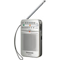 Panasonic AM/FM Portable Transistor Radio, With Earphones (RF-P50DGC-S)