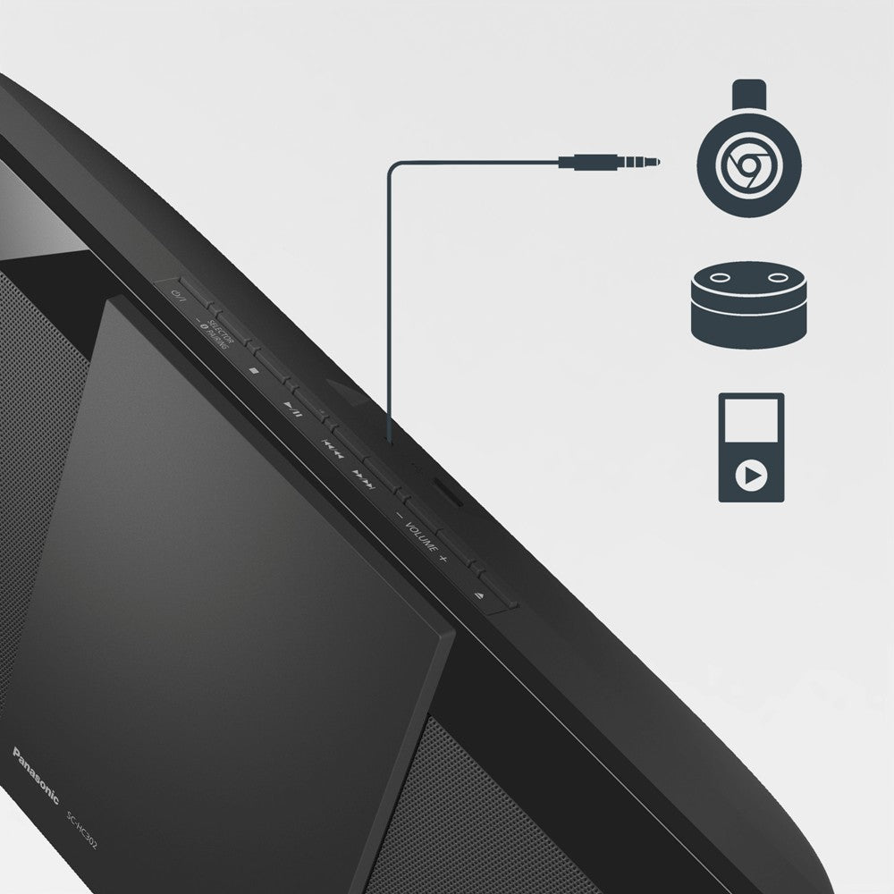Panasonic Slim Stylish Compact Micro System (SC-HC302GN-K)