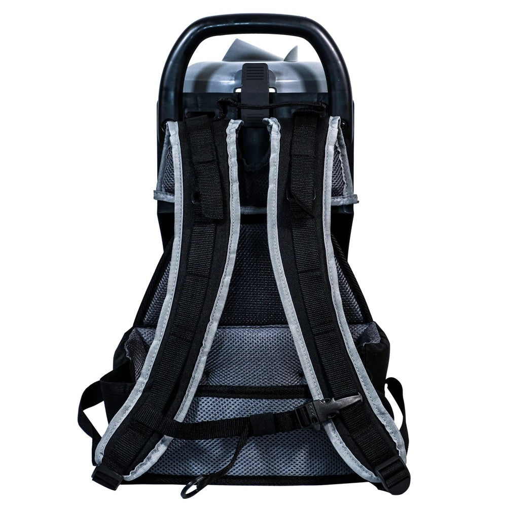 Ghibli T1 V3 Backpack Vacuum Cleaner 1450W Hepa Made in Italy - (Black with Clear Lid)