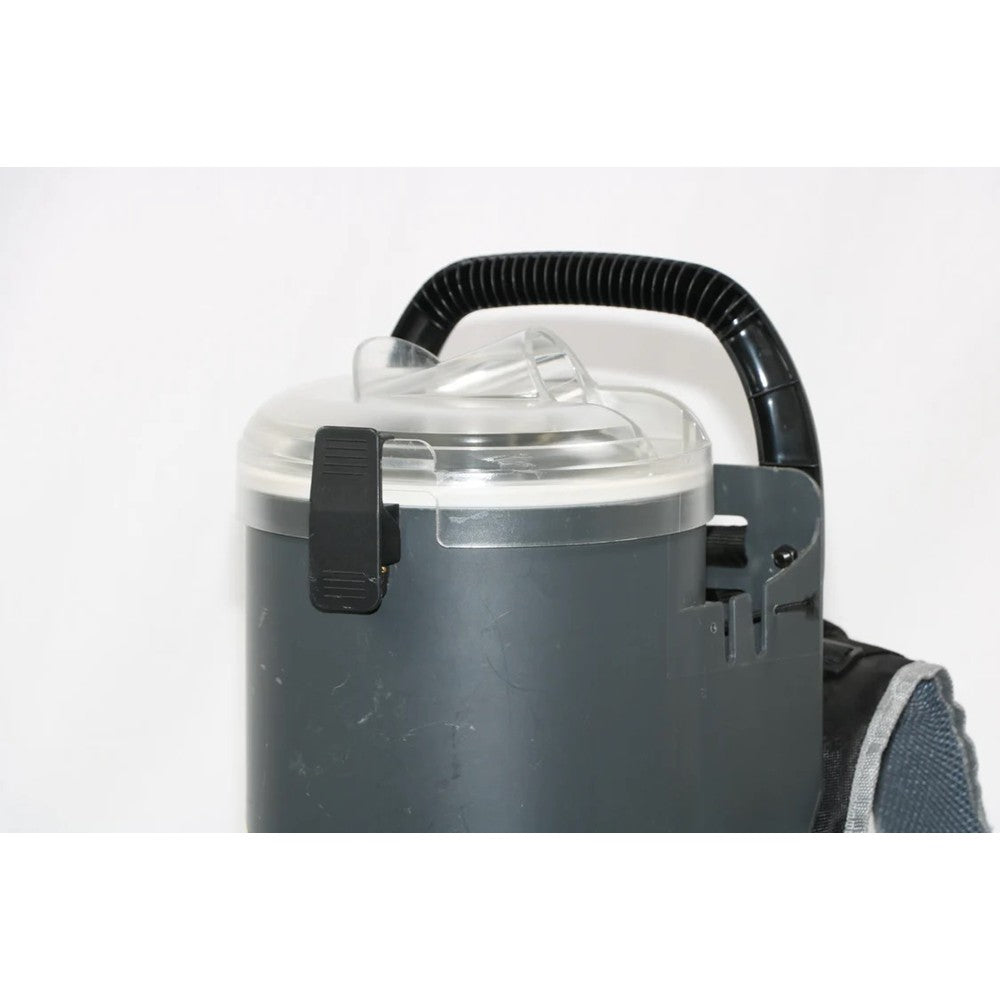 Ghibli T1 V3 Backpack Vacuum Cleaner 1450W Hepa Made in Italy - (Charcoal with Clear Lid)